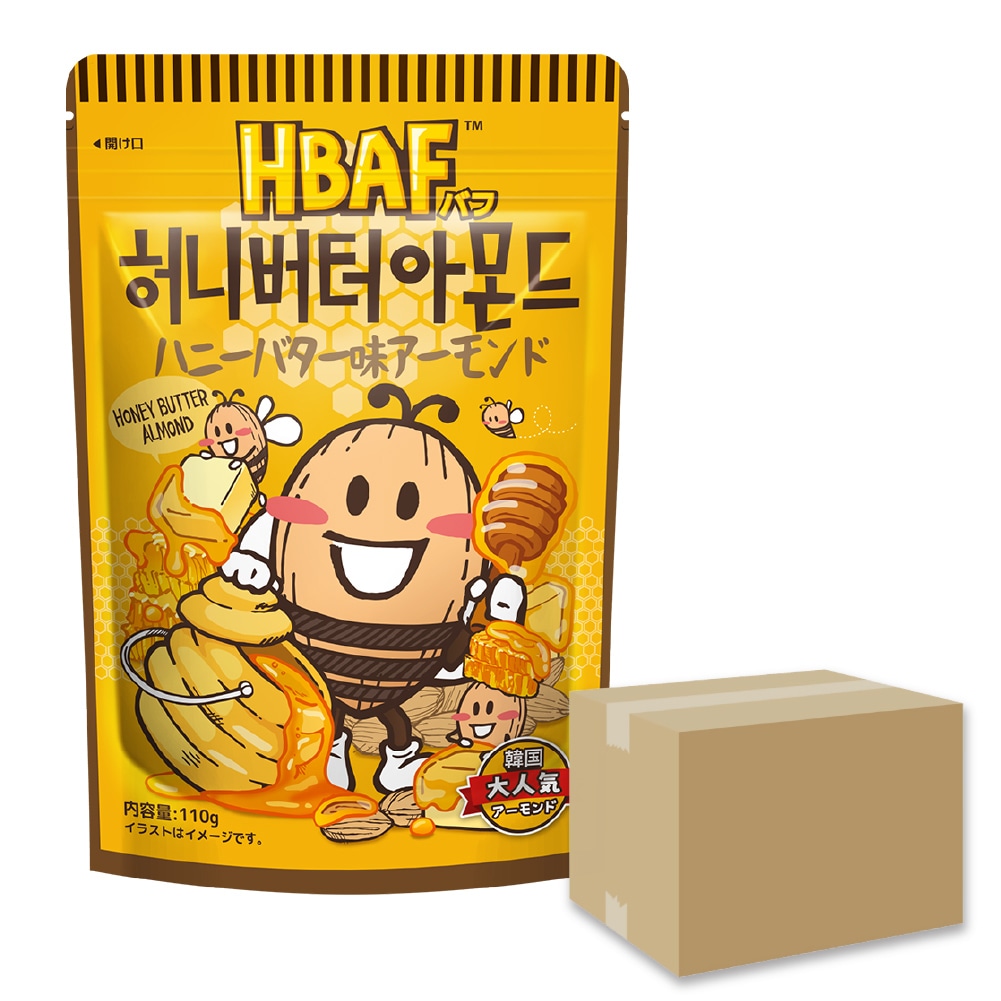 ハニーバター味アーモンド 110g × 20袋セット / 韓国お菓子 ハニーバターアーモンド ナッツ おやつ おつまみ