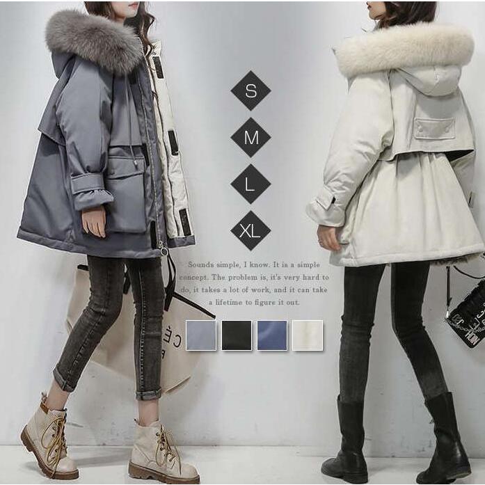 中綿ジャケット レディース 中綿コート 冬 秋 厚手 暖かい 保温 防寒 秋冬 ダウンコート フェイクダウン アウター ジャケット フード ゆったり
