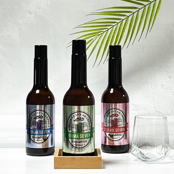 XBJ1MN7N ダーマセブン ビーガン ソルフェイトフリー ビール シャンプー/クーリング