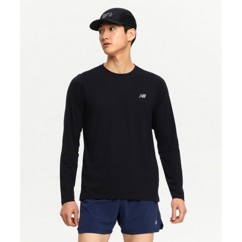 ニューバランス NBNDE4P111/メンズパフォーマンスロングスリーブTシャツ (ブラック) 8,101円