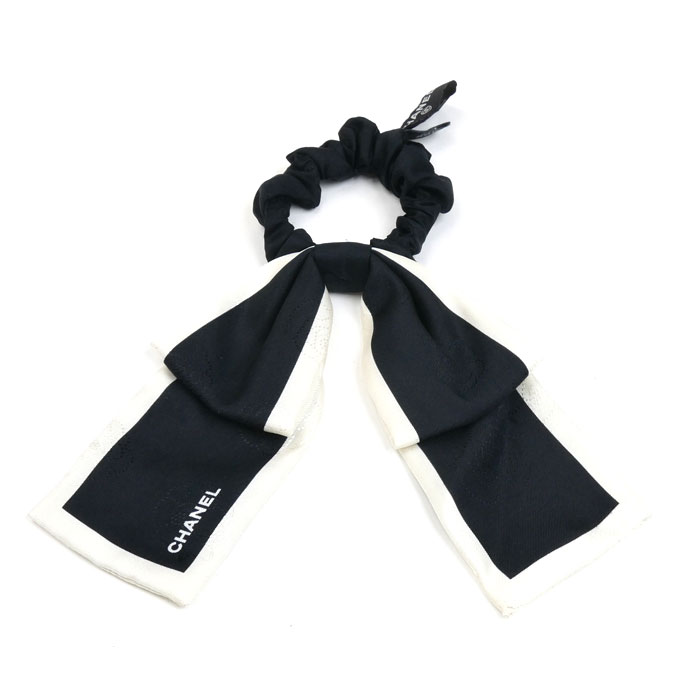 CHANEL シャネル シルク リボンシュシュ ヘアアクセサリー AA7530 レディース 中古 美品