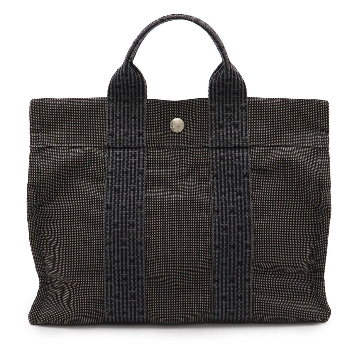 エールライン トートPM トートバッグ ハンドバッグ ミニトート キャンバス グレー ブラック 黒 シルバー金 20,860円