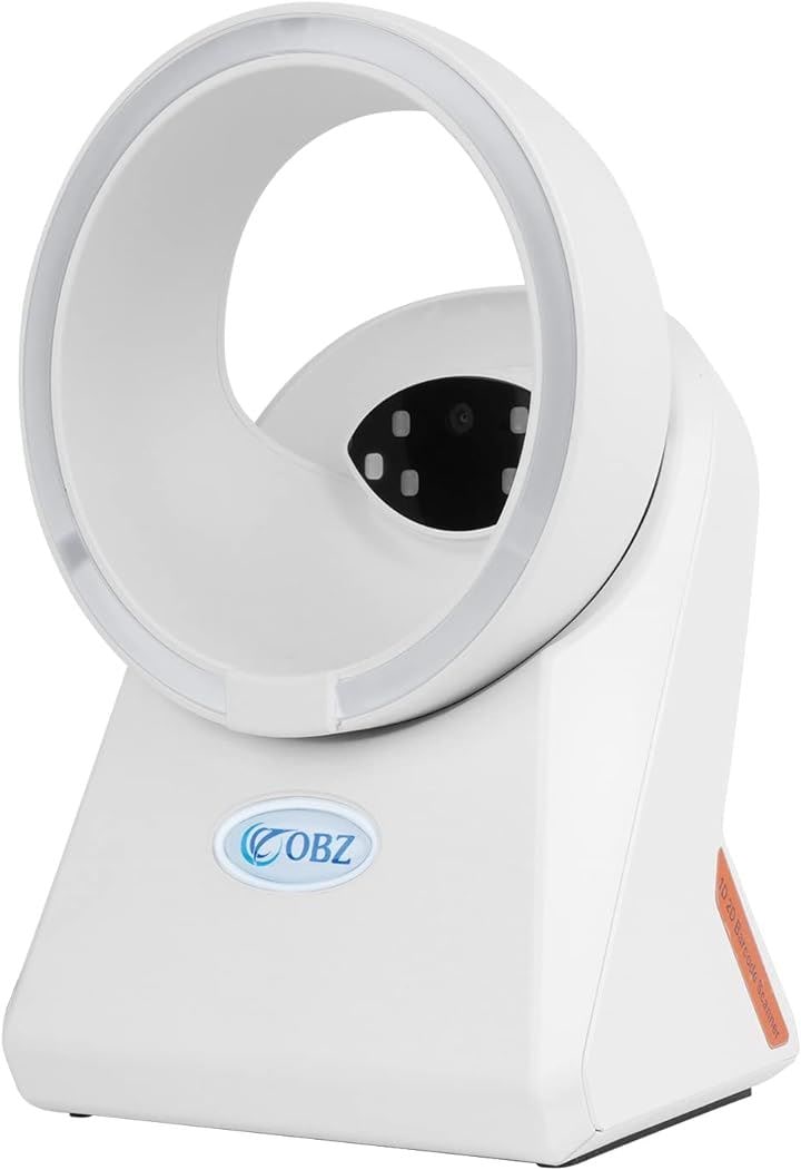 Windows/Android/Linux/IOSと互換性 バーコードリーダー 1次元 2次元 qrコードリーダー バーコードスキャナー USB POS( ホワイト, RF-88W)