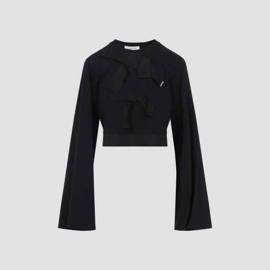LANVIN Women Tops RWTS0029J055P2 10 BLACK