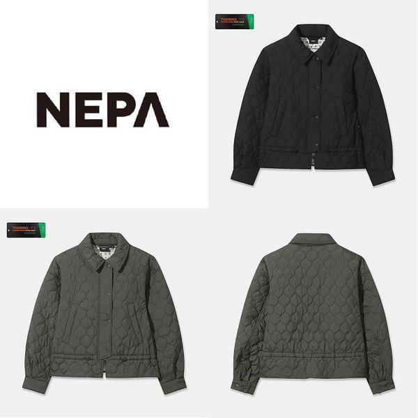 女性サーモパフラッフルパディングジャケット_7L60958_BP