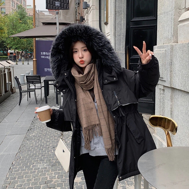 人気品超目玉中綿コートレディース中綿ジャケットミディアム丈アウター厚ふわふわ暖かい無地ゆったり防寒通勤冬服韓国風おしゃれ可愛い体型カバー