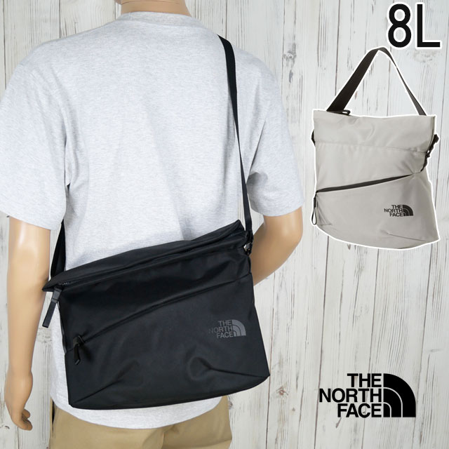 ザ・ノース・フェイス ショルダーバッグ メンズ NM82508 ピレネーショルダーL アウトドア レディース A4収納 肩掛け 斜め掛け シンプル 出張 カジュアル 鞄 カバン 黒 灰 8L