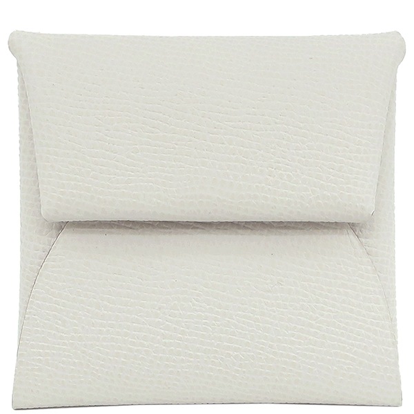 エルメス HERMES コインケース バスティア ヴォーエプソン グリペール シルバー金具 新品 未使用 白 B刻印（2023年製） 【箱】【中古】