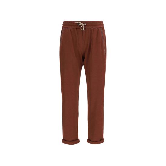BRUNELLO CUCINELLI Women Training Pants MD828SB899 C9149 BROWN