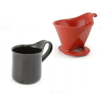 ZERO JAPAN（ゼロジャパン） ドリッパー＆カフェマグセット ドリッパートレイ付 DMZ-16 TO/BK 4,844円