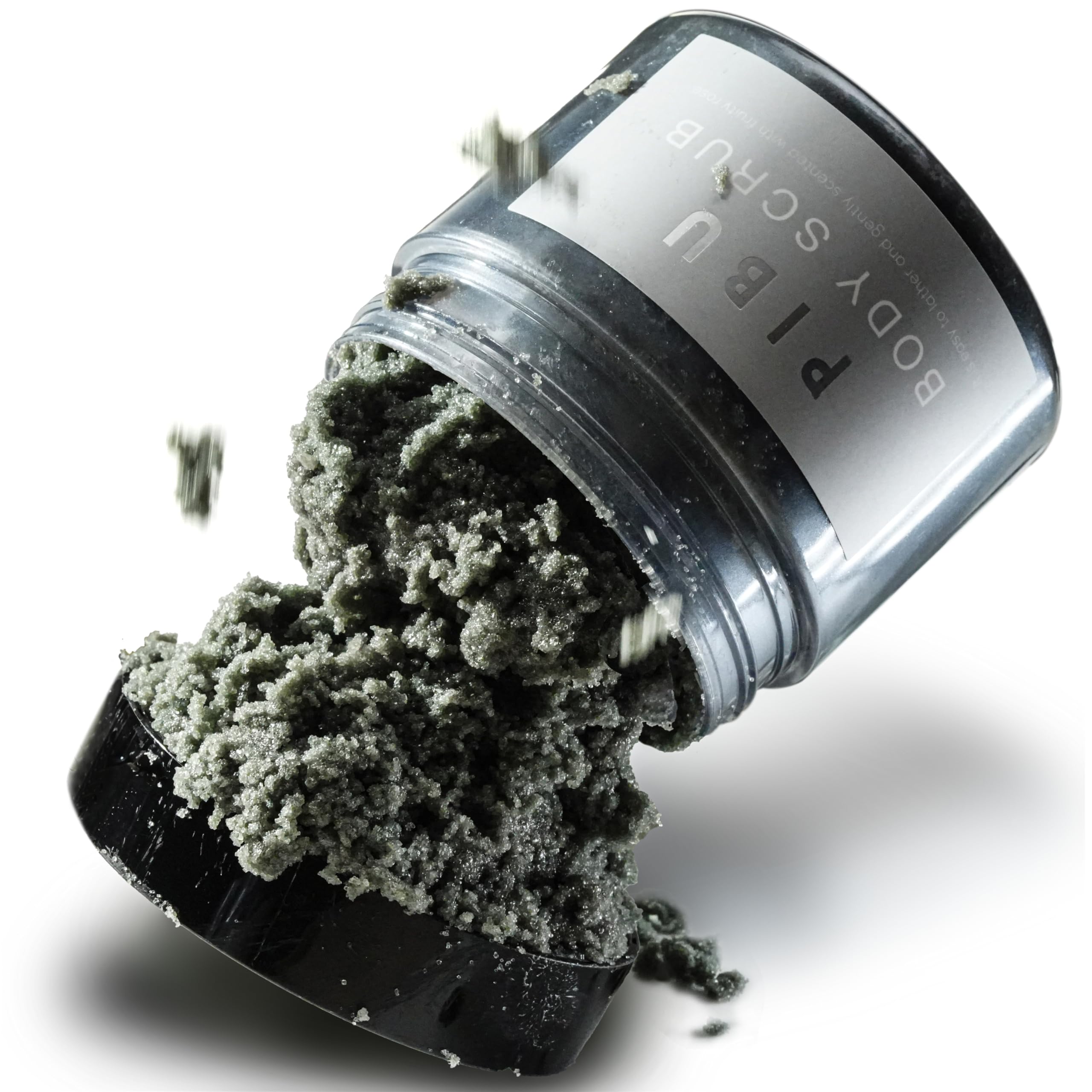 PIBU ボディスクラブ 360g3個 フルーティーローズの香り ［同梱物付き］ ［ ボディケアマッサージ ボディソープ 肘 膝 かかと お尻 黒ずみ 角質 ］