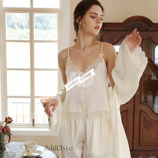 Qoo10] 【値下げ！】今日限りで シルク パジャマ