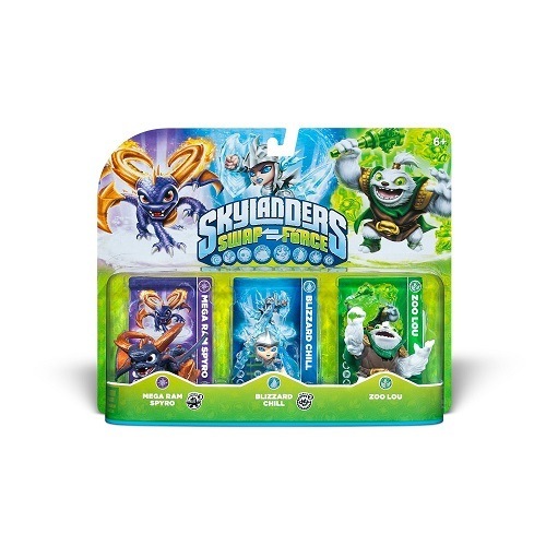 Skylanders SWAP FORCE TRIPLE PACK : ZOU LOU/MEGA RAM SPYRO/BLIZZARD CHILL　スカイランダーズ　スワップフォース トリプルパック
