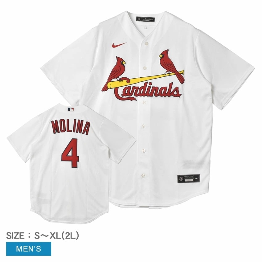 OFFICIAL REPLICA JERSEY T770-SCW1 メンズ ヤディアーモリーナ セントルイスカージナルス MLB メジャーリーグ トップス ベースボールシャツ ユニフォーム