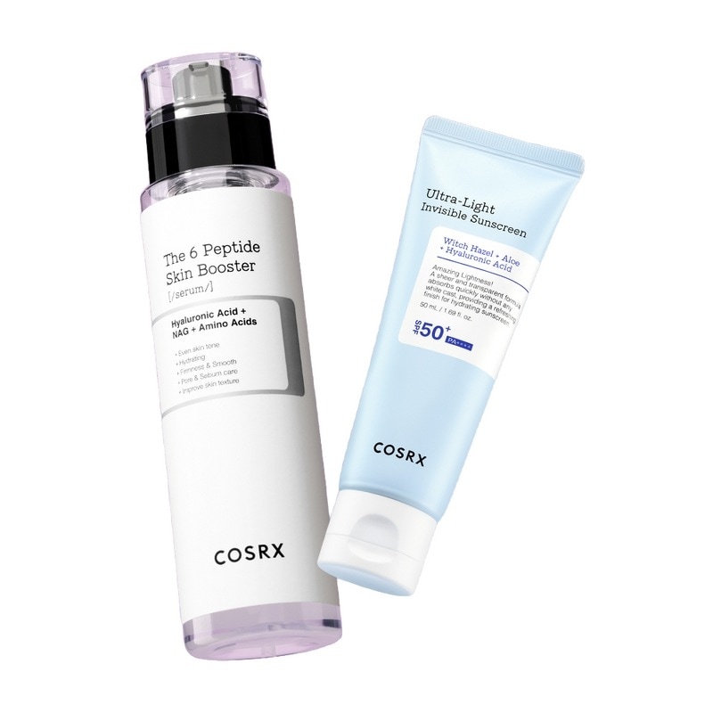 コスアルエックスペプチドセラム+インビジョブルサンスクリーンSPF50+ PA++++ 2種セット