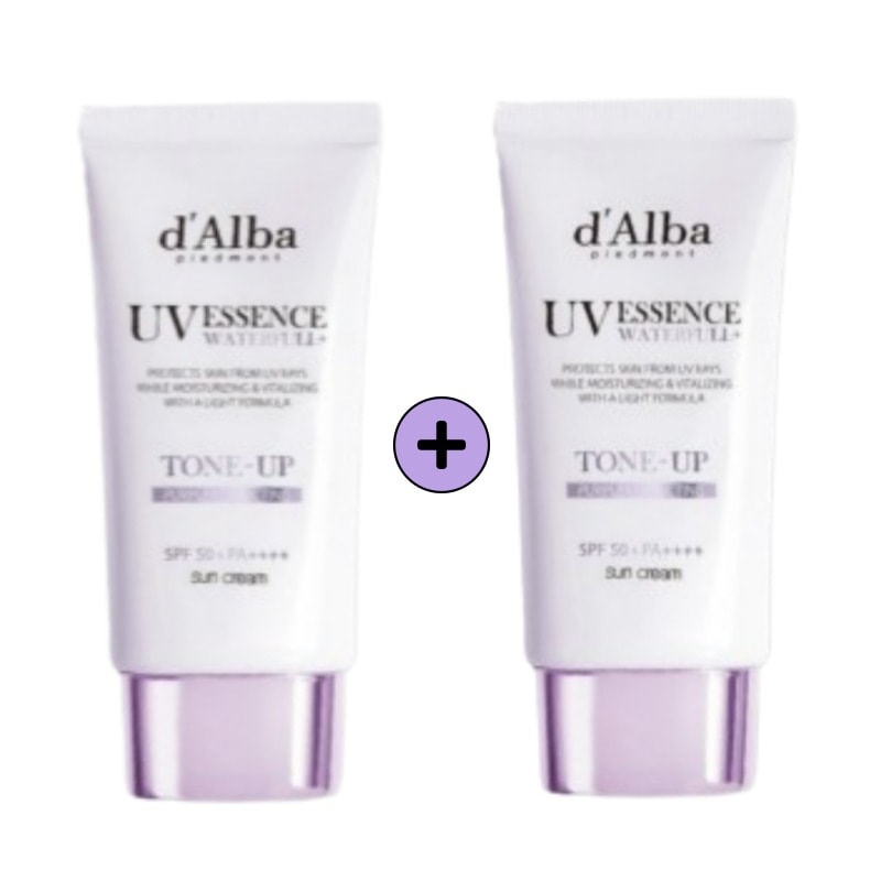 [1+1]dAlbaウォーターフルパープルトーンアップ日焼け止め50ml+50ml