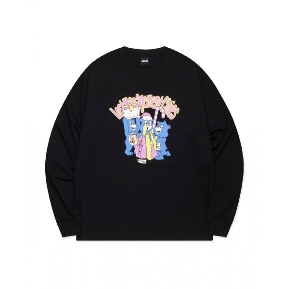 LMC サプライズベアロング SLV Tシャツブラック