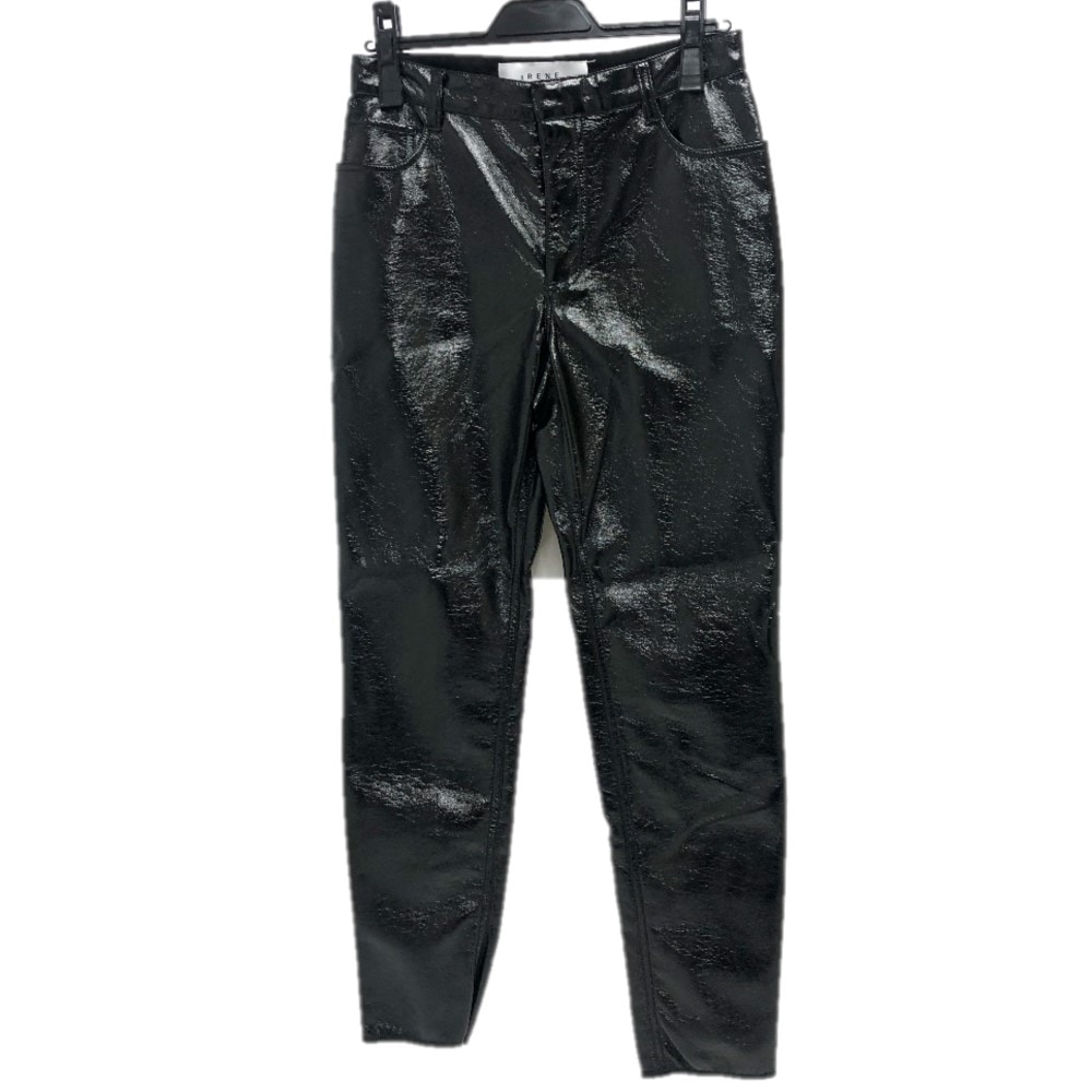 IRENE アイレネ パンツ 21A88001 スキニー パンツ エナメルスキニー アパレル エナメル ブラック