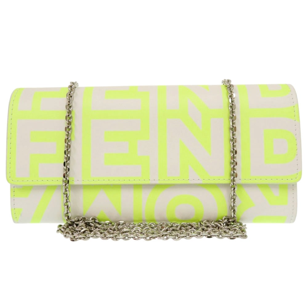 美品 チェーンウォレット バイ マークジェイコブス その他小物 レザー ネオンイエロー 1156【中古】 レディース