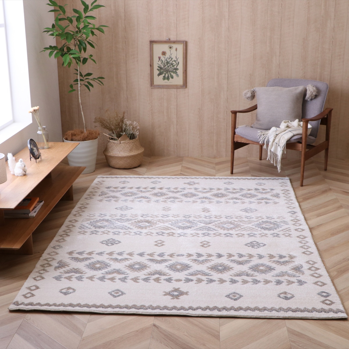 【I】【代引不可】イケヒコ ウィルトンラグ アルテ 200×250cm　韓国インテリア マット カーペット ジャパンディ 2371509【北海道・沖縄・離島不可】cm　裏貼