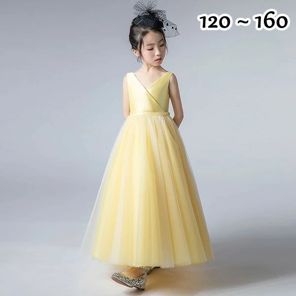 ドレス 子供 ピアノ 発表会 ピアノ発表会 中学生 ワンピース 女の子 ロングドレス 結婚式 ジュニア ピアノ発表会ドレス コンクール パーティードレス イブニングドレス ロング キッズ ノースリーブ