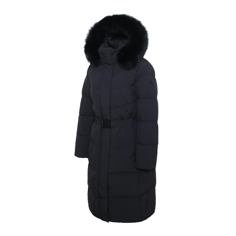 女性プレミアベルテッドロングダウンジャケット ブラック 7L82071 7L82071-C01