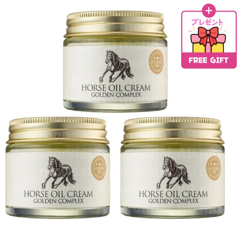 [1+1+1] マユクリーム ゴールデンコンプレックス 70ml*3個 カナダ産 horse oil 99% ゴールド パンテノール 強力な保湿 乾燥 シワ改善 シミ シワ 乾燥 韓国コスメ