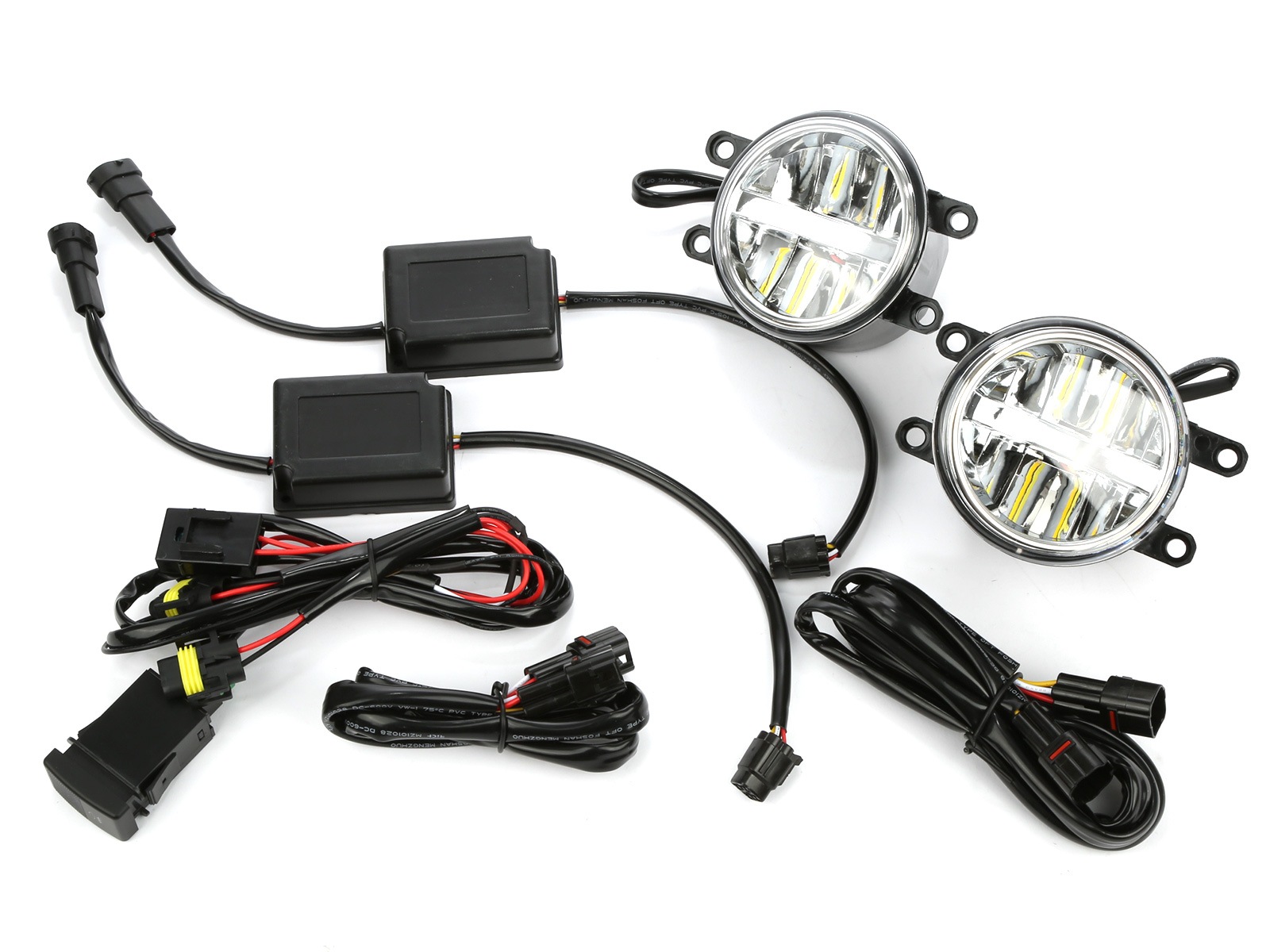 LED フォグランプ トヨタ レクサス用 純正互換 3色切替 ホワイト レモンイエロー ランプユニット P-372