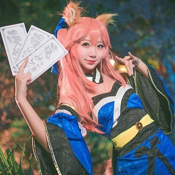 Fate fate extella 風 玉藻の前 コスプレ衣装 耳 しっぽ ウィッグ コスチューム