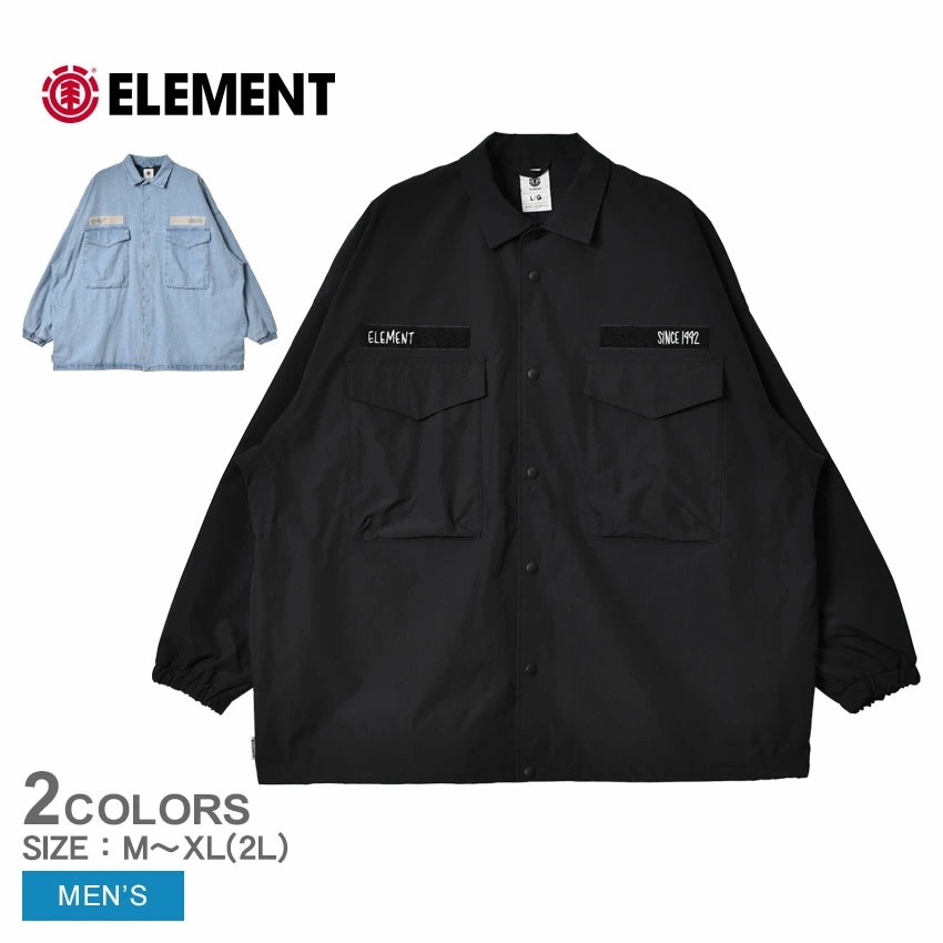 HANGER JKT ジャケット BD021751 メンズ ウェア 羽織 上着 コーチジャケット 襟 衿 長袖 スケボー スケーター ビックシルエット アウトドア ストリート シンプル