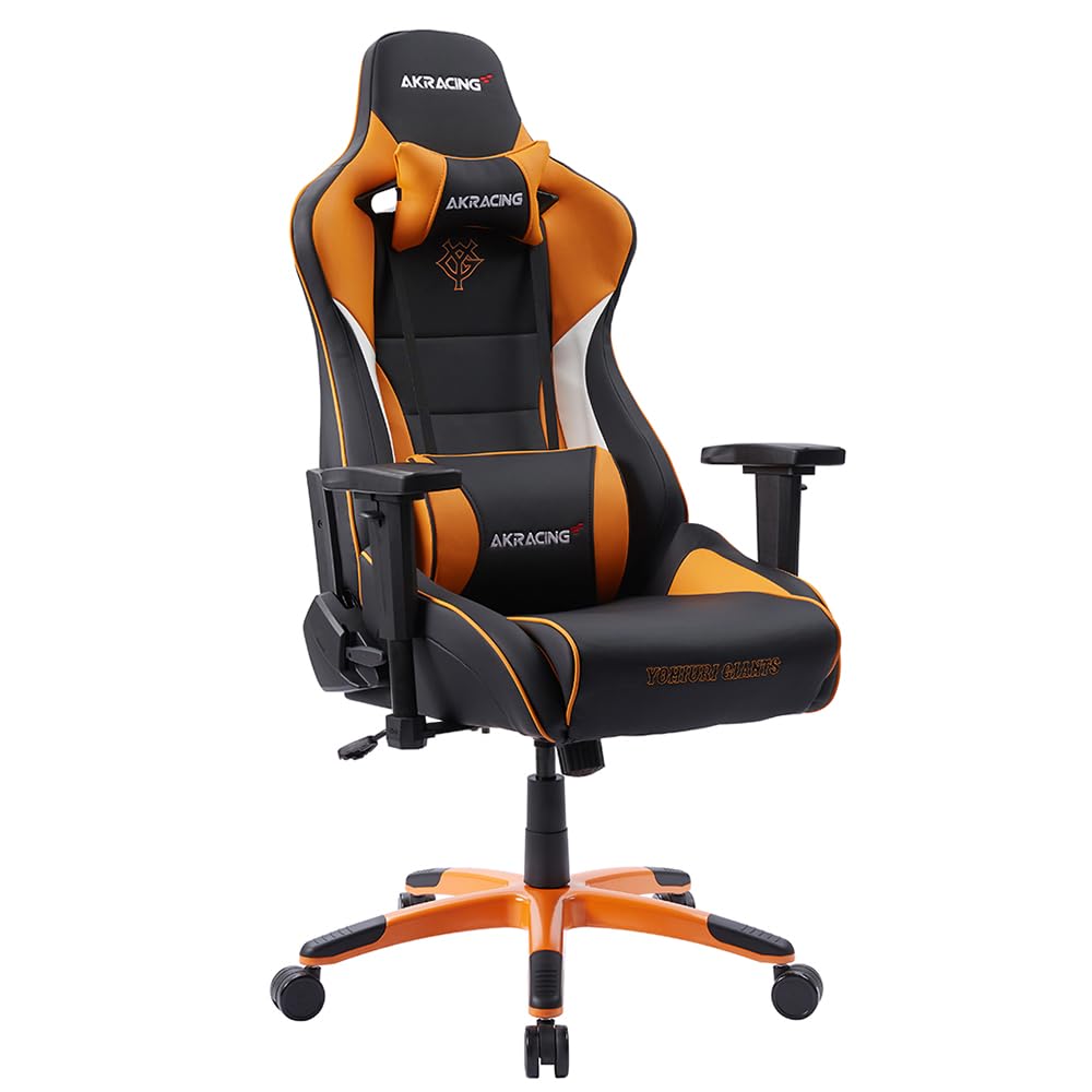 ゲーミングチェア デスクチェア オレンジ Pro-X V2 Giants 読売ジャイアンツ コラボモデル 高耐久PUレザー 180度リクライニング 在宅 リモート 47387