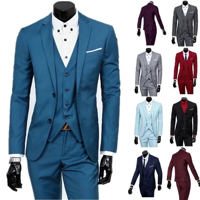 3点セット メンズスーツセット メンズフォーマルスーツ カジュアルスーツ ジャケット ズボン ベスト 入学式 成人式 卒業式スリム 大きいサイズ 5,363円