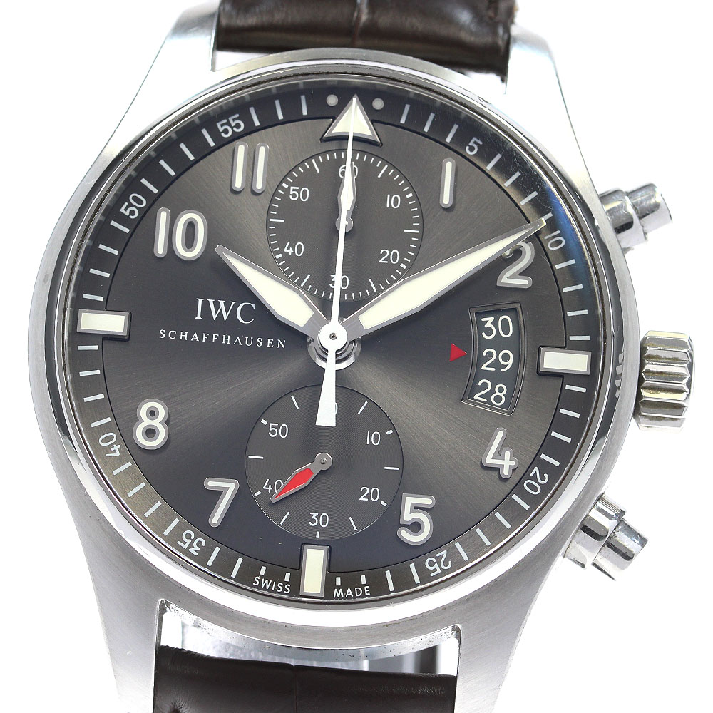 IWC IWC SCHAFFHAUSEN IW387802 スピットファイア クロノグラフ 自動巻き メンズ 良品 _837352【中古】