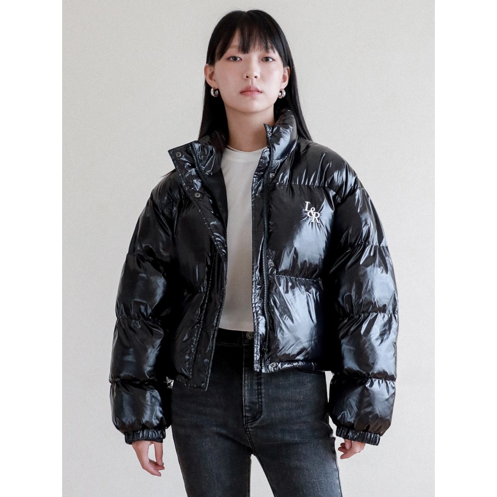 LOSSYROW ロッシー グロッシー クロップ パディング ブラック