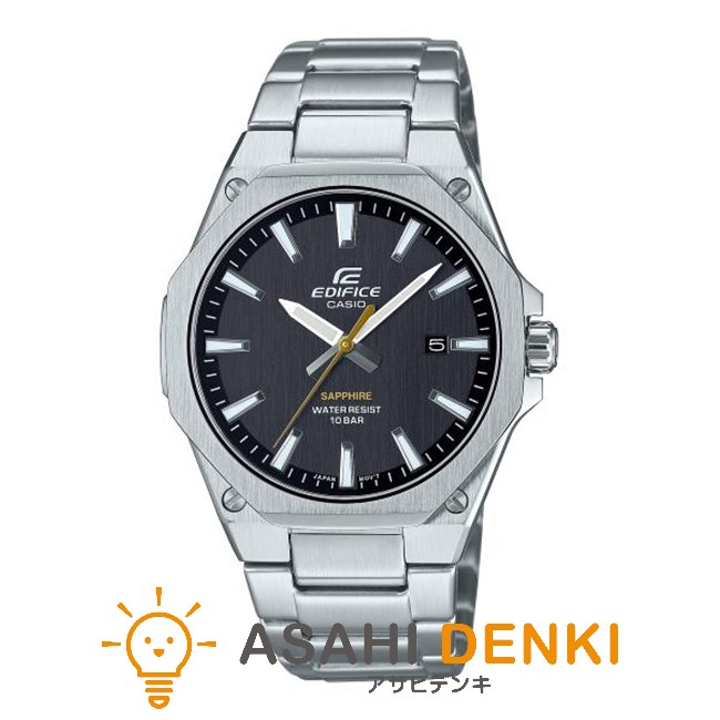 腕時計・時計 カシオ EFR-S108DJ-1AJF エディフィス EDIFICE 7.8mmの薄型ケースを採用した3針アナログモデル ブラック
