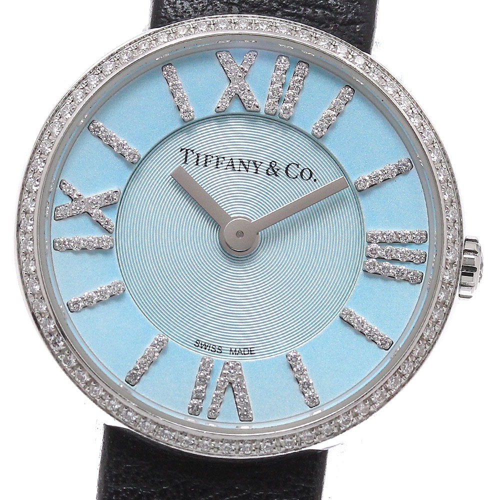 ティファニー TIFFANY&Co. 62867442/ アトラス ダイヤベゼル クォーツ レディース 保証書付き_956774【中古】