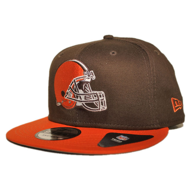 スナップバックキャップ 帽子 9fifty メンズ レディース NFL クリーブランド ブラウンズ フリーサイズ
