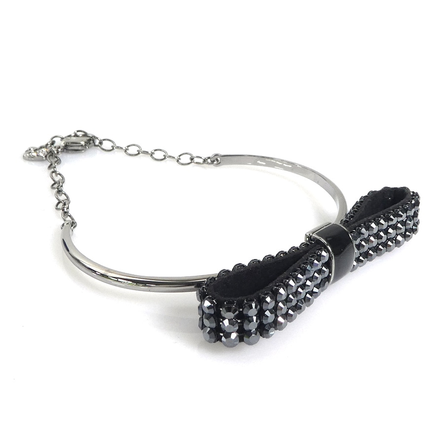 スワロフスキー SWAROVSKI バングル メタル/スワロフスキー ブラック系 レディース 55862g