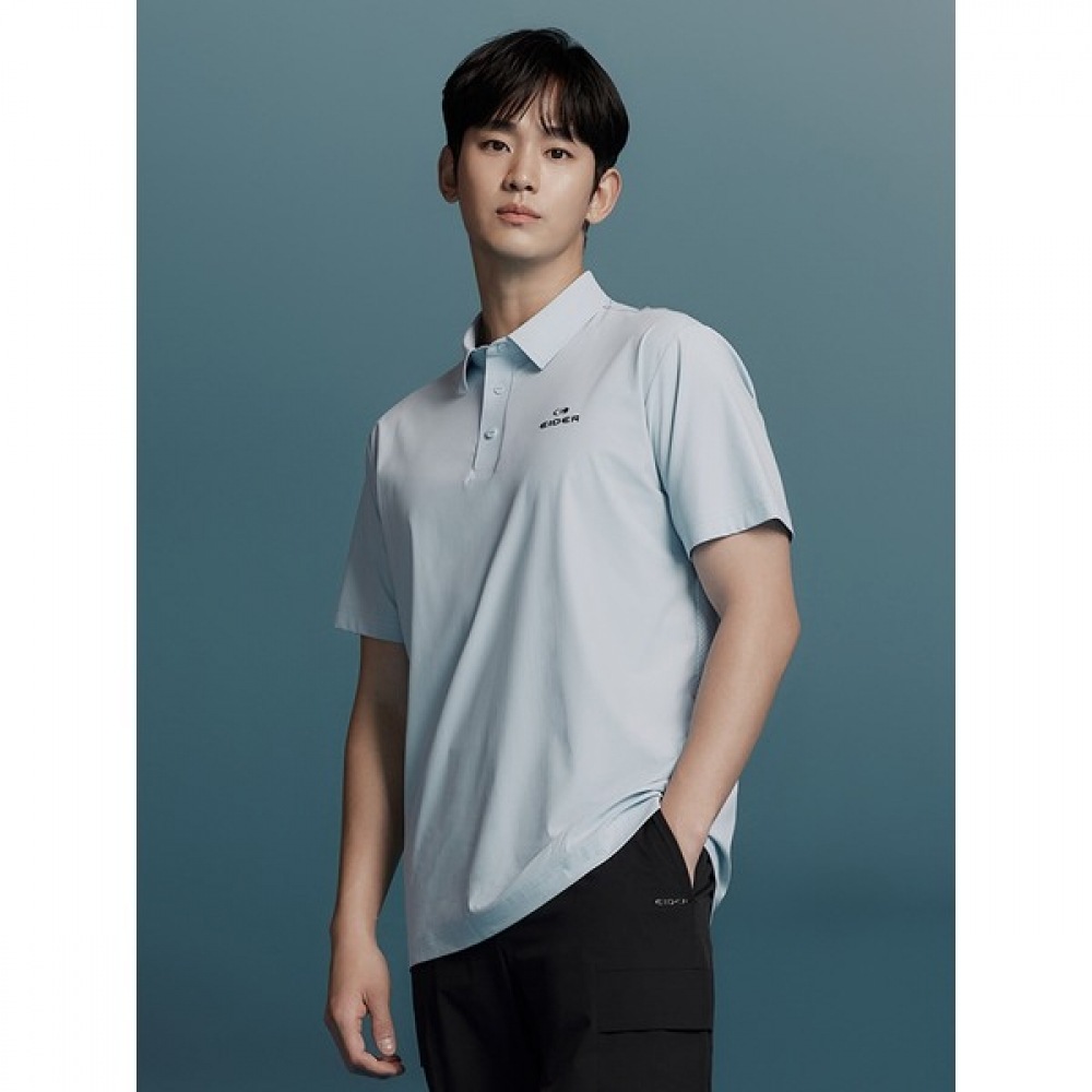 [アイダー] メンズオンザロックエアリーショートスリーブポロTシャツ_DMM24219B2