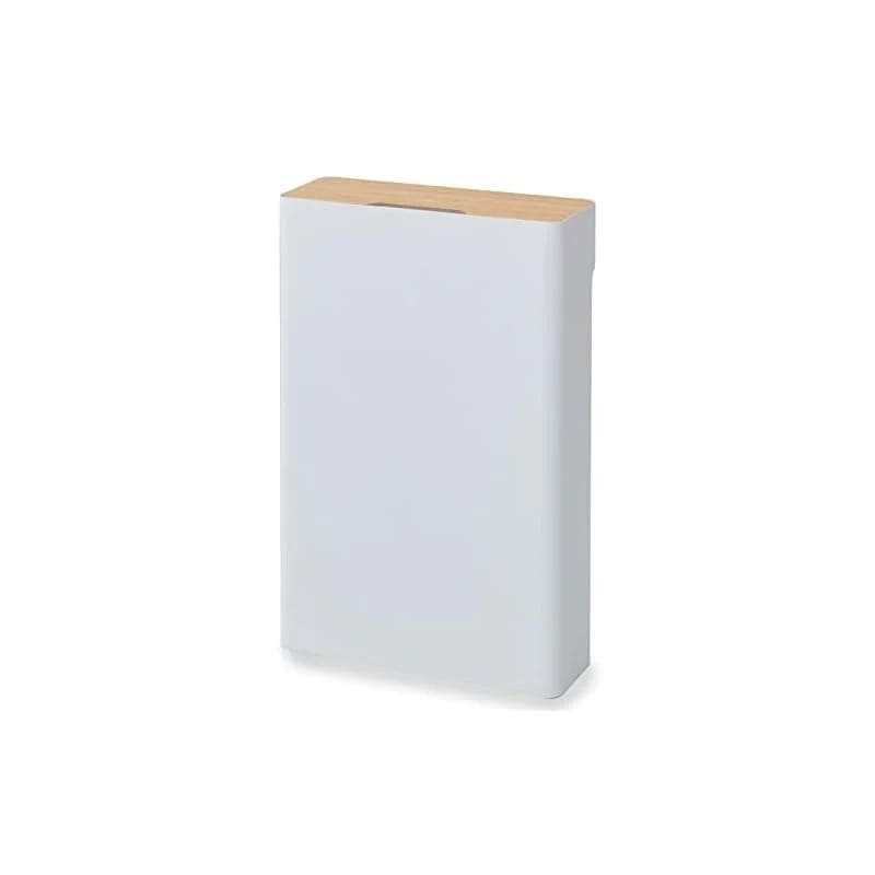 【即納】[山善] ケーブルボックス 大型 3段 (ルーター 収納) スチール製(マグネット対応) 6つ口タップ 天板開閉 壁にぴったり(巾木よけ) 滑り止め 幅40奥行13.5高さ65 完成品