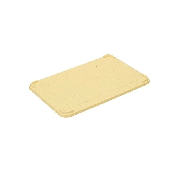 (20個セット) パンコンテナー/食品用コンテナー (フタのみ単品 小型用蓋 130・150用蓋) アイボリー 清掃簡単