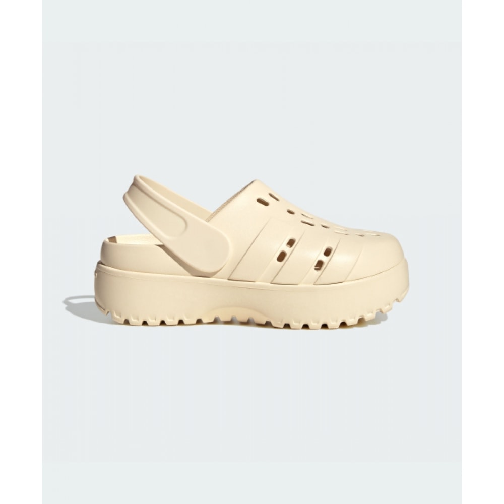 アディダスアディレットプラットフォームクロッグ-ワンダーホワイト/JP7159