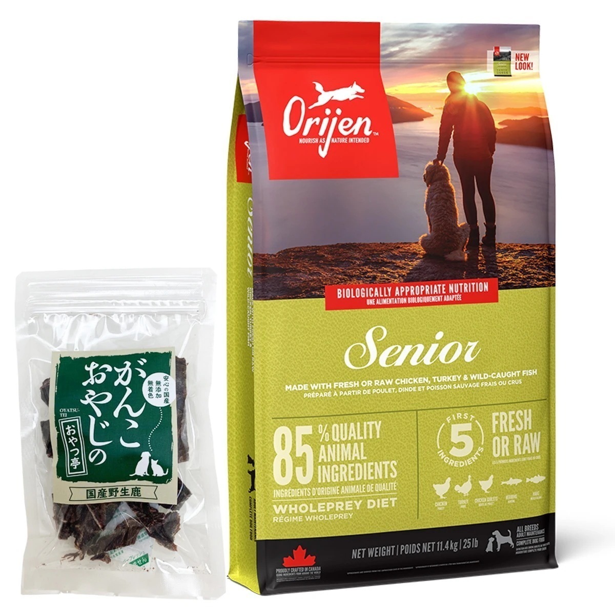 シニア 11.4kg【国産鹿肉ジャーキー20g付き】