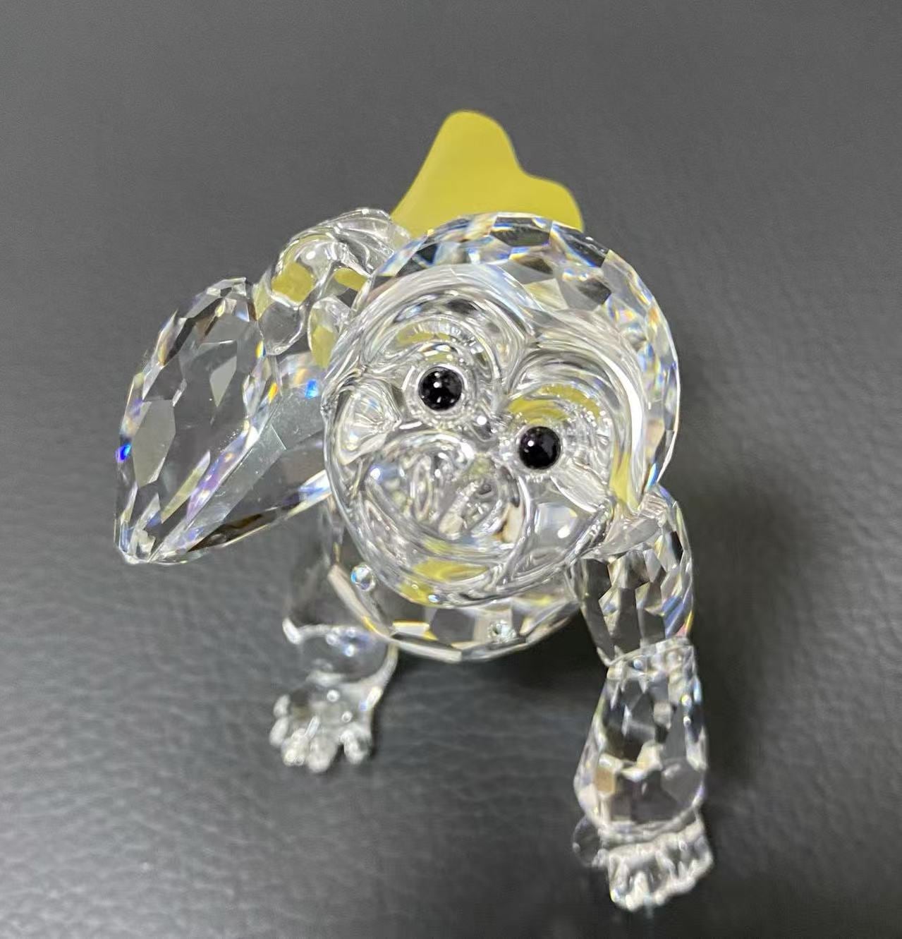 クリスタル フィギュア サル ゴリラ 猿 273394 わんぱくゴリラ オブジェクト 置物 小物 クリア ガラス
