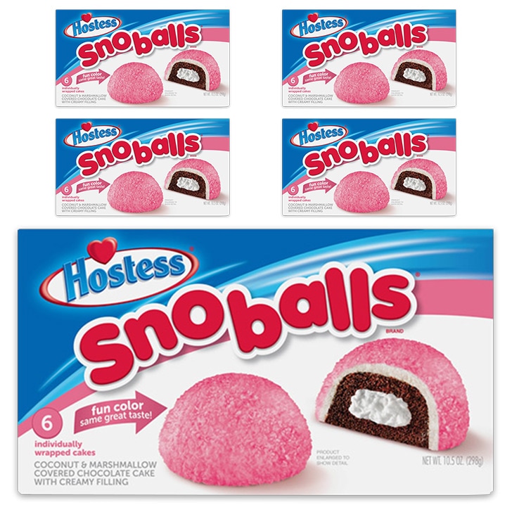 【5ケース】HOSTESS ホステス スノーボール チョコレートケーキ 30個 (6個 x 5ケース) 8,510円