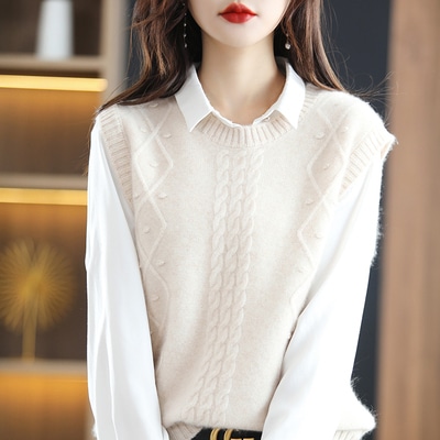 トップス カットソー セーター ベスト レディース 個性的 大人 可愛い きれいめ シンプル カジュアル 大人 上品 おしゃれ 主役級 存在感 春 秋 冬 10代 20代 30代 学生 通学 デート