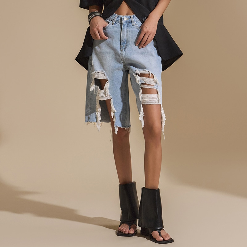 PJ522 バミューダ ジーンズ