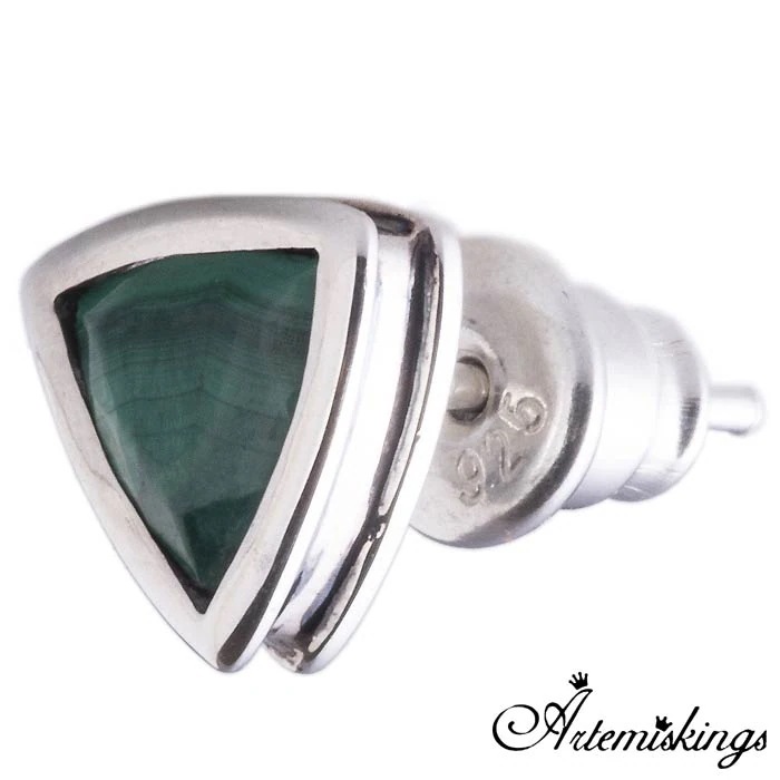 アルテミスキングス ARTEMIS KINGS シルバー ピアス アクセサリー デルタ マラカイト 片耳分 アルテミスクラシック Artemis Classic AKE0090