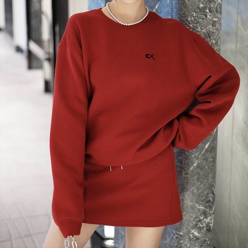 2セット セットアップ レディース トップス ルームウェア パジャマ プルオーバー パーカー トレーナー スウェット タイトスカート ミニスカート ミニ ショート 膝丈 長袖 ドロップショルダー 萌袖