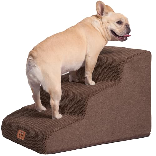 Qoo10] EHEYCIGA 犬階段 3段 ブラウン : ペットインテリア・雑貨